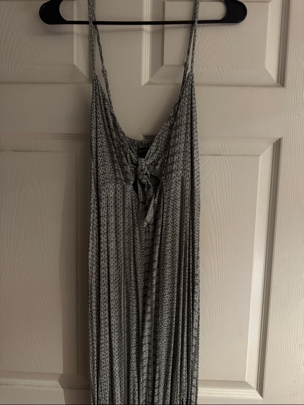 Manaola Gray Patterned Maxi Dress